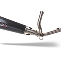 Exhaust compatible with Suzuki V-Strom DL650 2012-2016, Gpe Ann. Poppy, Homologated legal mid-full system exhaust including removable db killer 