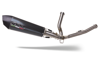 Exhaust compatible with Suzuki V-Strom DL650 2012-2016, Gpe Ann. Poppy, Homologated legal Mid-full system exhaust, including removable db killer and catalyst 