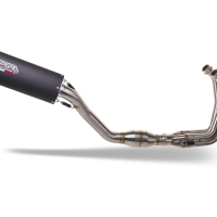 Exhaust compatible with Yamaha XSR900 2022-2024, Furore Evo4 Nero, Homologated legal full system exhaust, including removable db killer and catalyst 