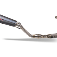 Exhaust compatible with Yamaha Tracer 9 GT 2021-2024, GP Evo4 Poppy, Homologated legal full system exhaust, including removable db killer and catalyst 