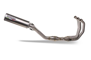 Exhaust compatible with Yamaha Mt-09 2021-2023, M3 Inox , Homologated legal full system exhaust, including removable db killer and catalyst 