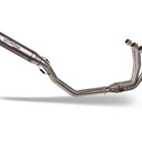 Exhaust compatible with Triumph Trident 660 2021-2024, Deeptone Inox, full system exhaust legal for UK and non-EU countries including removable db killer 