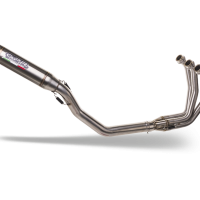 Exhaust compatible with Triumph Tiger Sport 660 2022-2024, Deeptone Inox, full system exhaust legal for UK and non-EU countries including removable db killer 