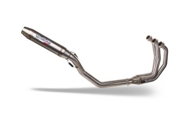 Exhaust compatible with Triumph Tiger Sport 660 2022-2024, Deeptone Inox, full system exhaust legal for UK and non-EU countries including removable db killer 