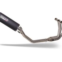 Exhaust compatible with Yamaha Tracer 900 GT 2018-2020, Furore Evo4 Nero, full system exhaust legal for UK and non-EU countries including removable db killer 
