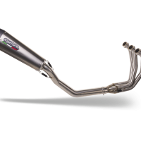 Exhaust compatible with Yamaha XSR900 2022-2024, Gpe Ann. titanium, full system exhaust legal for UK and non-EU countries including removable db killer 