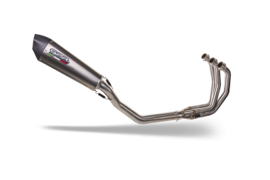 Exhaust compatible with Triumph Daytona 660 2023-2025, Gpe Ann. titanium, full system exhaust legal for UK and non-EU countries including removable db killer 