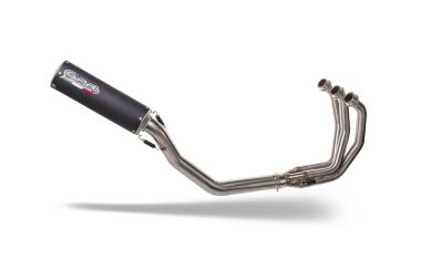 Exhaust compatible with Triumph Tiger Sport 660 2022-2024, M3 Black Titanium, Homologated legal full system exhaust, including removable db killer and catalyst 