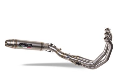 Exhaust compatible with Triumph Tiger Sport 660 2022-2024, Deeptone Inox, full system exhaust legal for UK and non-EU countries including removable db killer 