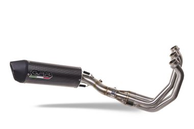 Exhaust compatible with Yamaha XSR900 2016-2021, Furore Evo4 Poppy, Homologated legal full system exhaust, including removable db killer and catalyst 