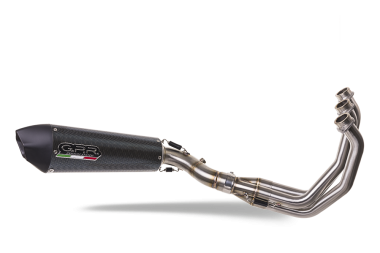 Exhaust compatible with Yamaha XSR900 2016-2021, GP Evo4 Poppy, Homologated legal full system exhaust, including removable db killer and catalyst 
