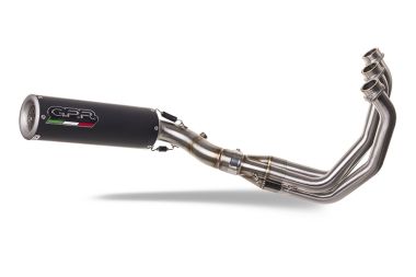 Exhaust compatible with Triumph Tiger Sport 660 2022-2024, M3 Black Titanium, full system exhaust legal for UK and non-EU countries including removable db killer 