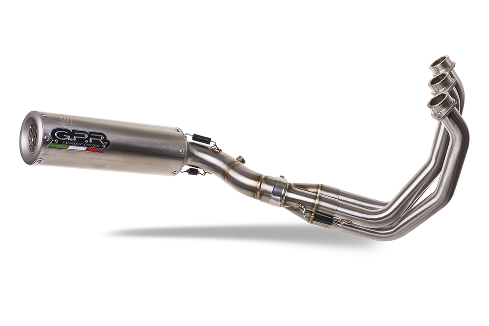Exhaust compatible with Yamaha XSR900 2016-2021, M3 Inox , Homologated legal full system exhaust, including removable db killer and catalyst 