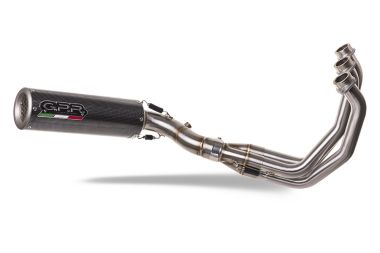 Exhaust compatible with Triumph Tiger Sport 660 2022-2024, M3 Poppy , Homologated legal full system exhaust, including removable db killer and catalyst 
