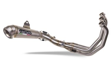 Exhaust compatible with Triumph Trident 660 2021-2024, Powercone Evo, Homologated legal full system exhaust, including removable db killer and catalyst 