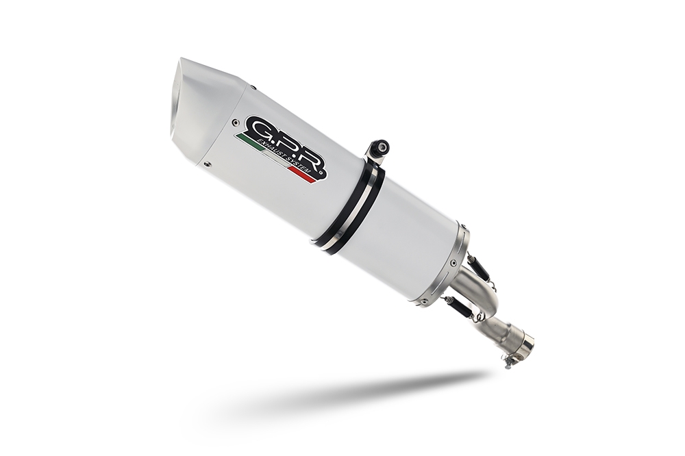 Exhaust compatible with Fantic Motor XEF 125 2025-2026, Albus Ceramic, Racing slip-on exhaust, including link pipe and removable db killer 