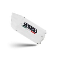 Exhaust compatible with Suzuki Gsx-S 1000 F 2015-2016, Albus Ceramic, Homologated legal slip-on exhaust including removable db killer and link pipe 