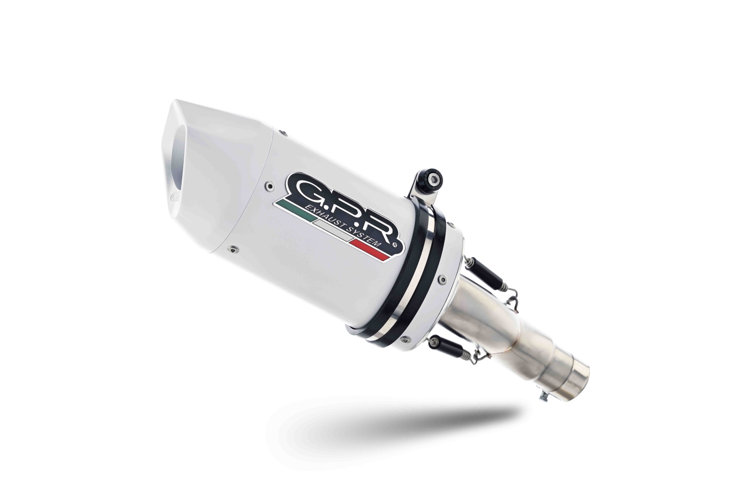 Exhaust compatible with Suzuki Gsx-S 1000 F 2015-2016, Albus Ceramic, Homologated legal slip-on exhaust including removable db killer and link pipe 