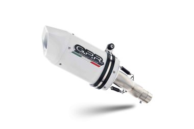 Exhaust compatible with Kawasaki Z 900 2017-2019, Albus Evo4, Homologated legal slip-on exhaust including removable db killer and link pipe 