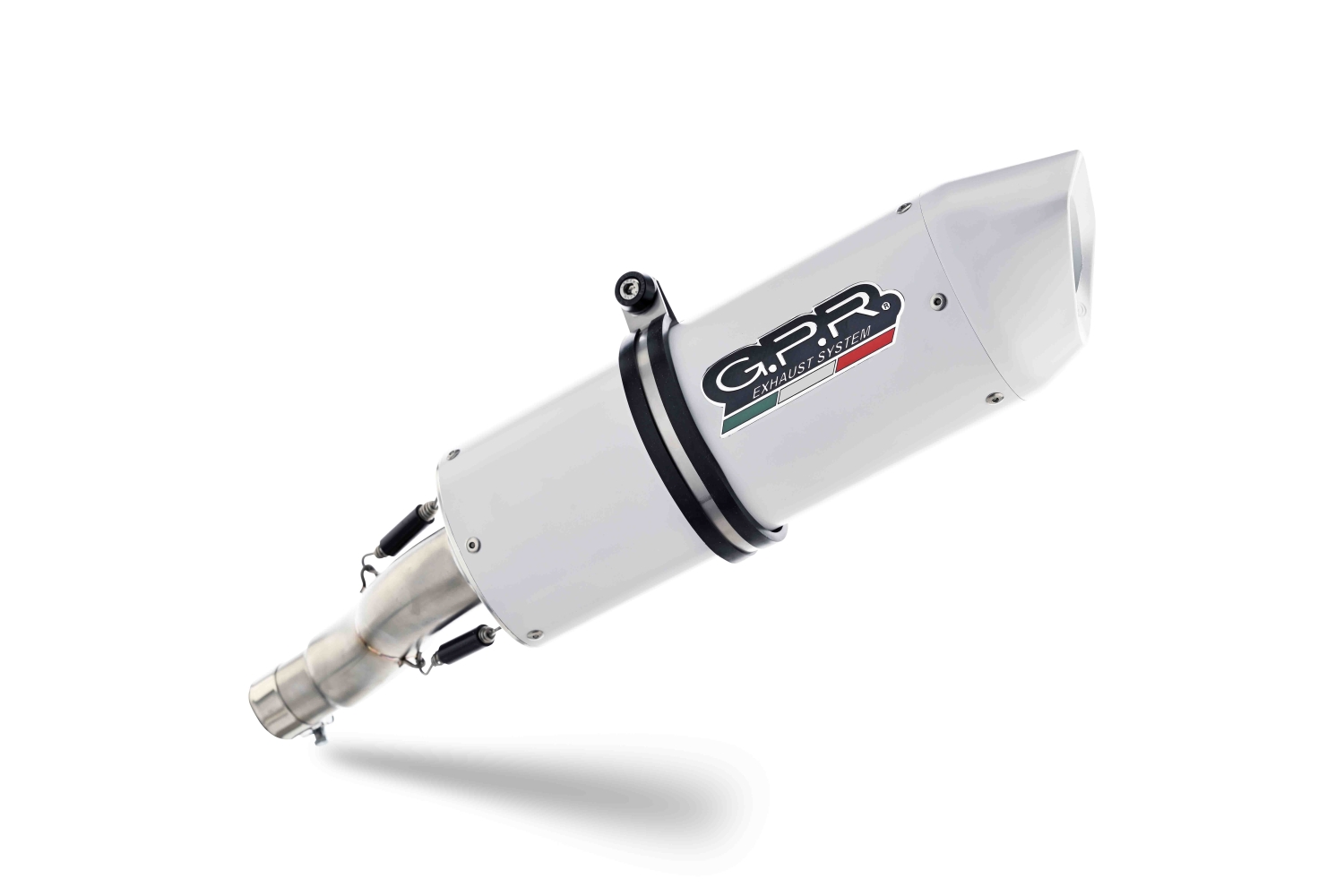 Exhaust compatible with Suzuki Gsx-R 1000 K7 2007-2008, Albus Ceramic, Dual Homologated legal slip-on exhaust including removable db killers and link pipes 