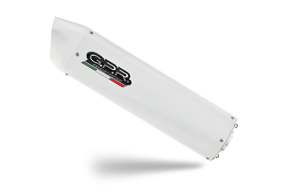 Exhaust compatible with Yamaha Yzf 1000 R1 1998-2001, Albus Ceramic, Homologated legal slip-on exhaust including removable db killer and link pipe 