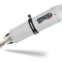 Exhaust compatible with Bmw R 1200 R 2006-2010, Albus Ceramic, Homologated legal slip-on exhaust including removable db killer and link pipe 