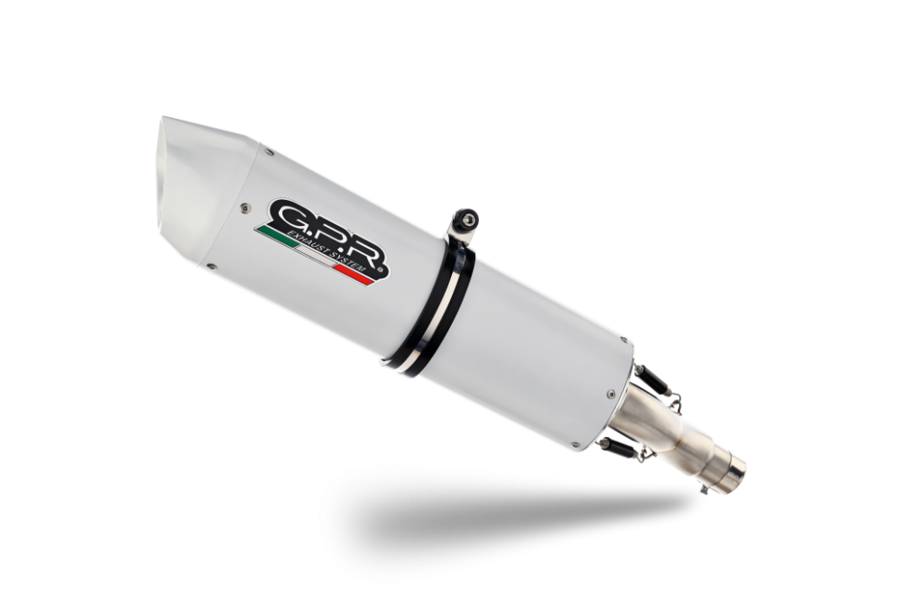 Exhaust compatible with Yamaha Yzf 1000 R1 1998-2001, Albus Ceramic, Homologated legal slip-on exhaust including removable db killer and link pipe 