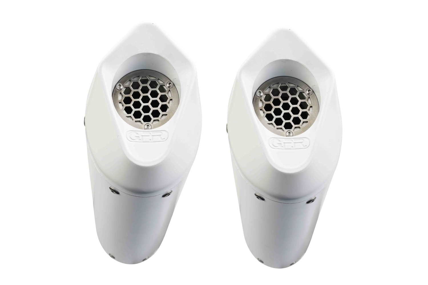 Exhaust compatible with Ktm Supermoto Smr 990 2008-2012, Albus Ceramic, Dual Homologated legal bolt-on silencers including removable db killers 