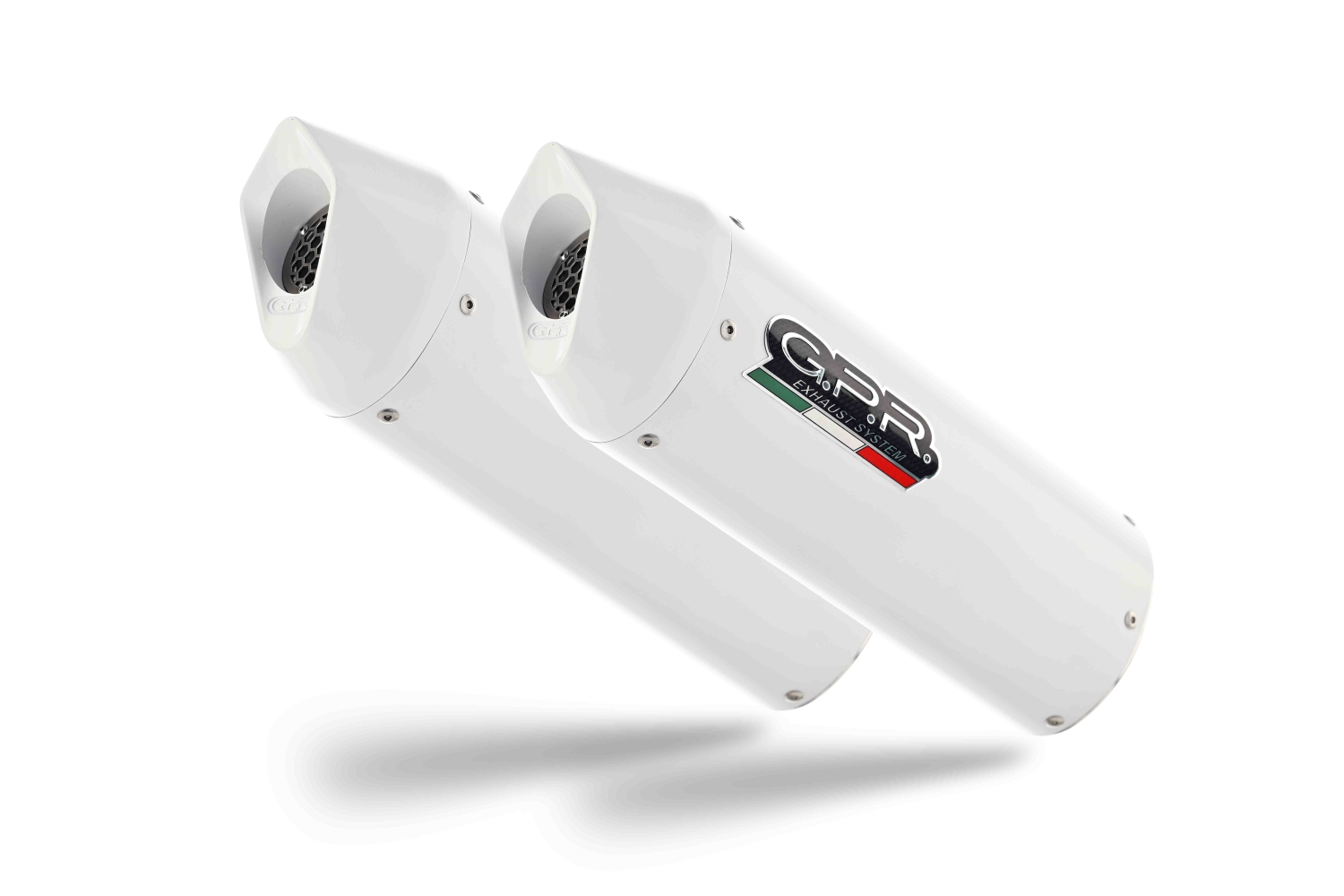Exhaust compatible with Ktm Supermoto Smr 990 2008-2012, Albus Ceramic, Dual Homologated legal bolt-on silencers including removable db killers 