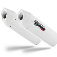 Exhaust compatible with Ktm Supermoto Smr 990 2008-2012, Albus Ceramic, Dual Homologated legal bolt-on silencers including removable db killers 