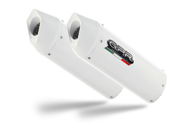 Exhaust compatible with Bmw K 1600 Gt 2017-2021, Albus Evo4, Dual Homologated legal slip-on exhaust including removable db killers and link pipes 