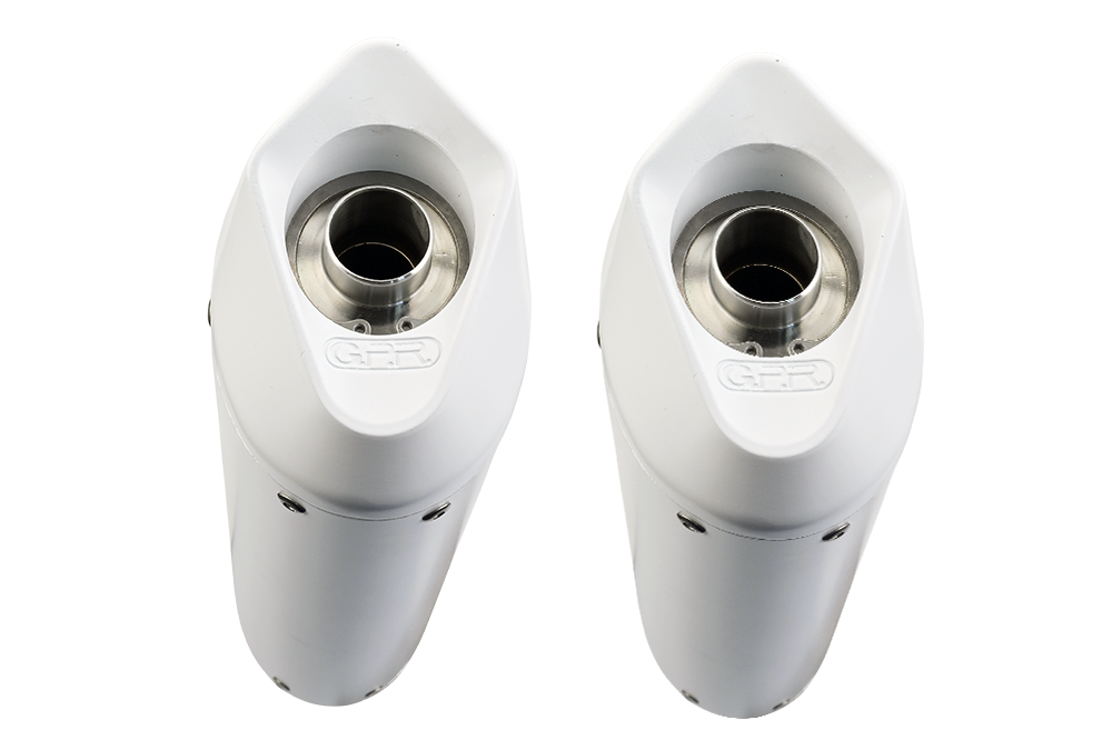 Exhaust compatible with Ktm Superduke 990 - R ( LC8) 2004-2012, Albus Ceramic, Dual Homologated legal slip-on exhaust including removable db killers, link pipes and catalysts 