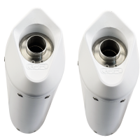 Exhaust compatible with Ktm Superduke 990 - R ( LC8) 2004-2012, Albus Ceramic, Dual Homologated legal slip-on exhaust including removable db killers, link pipes and catalysts 