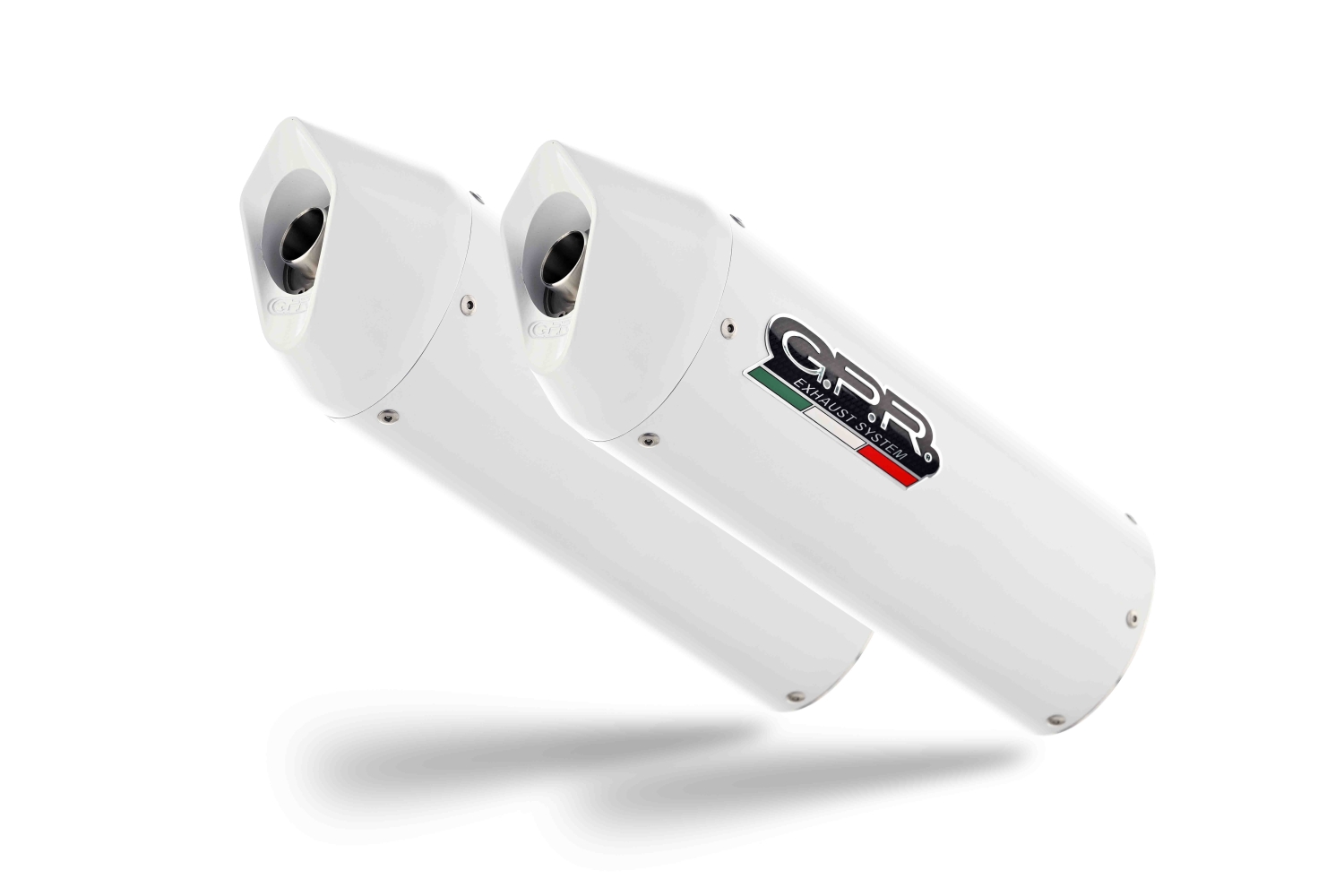 Exhaust compatible with Ktm Supermoto Smr 990 2008-2012, Albus Ceramic, Dual Homologated legal bolt-on silencers including removable db killers 
