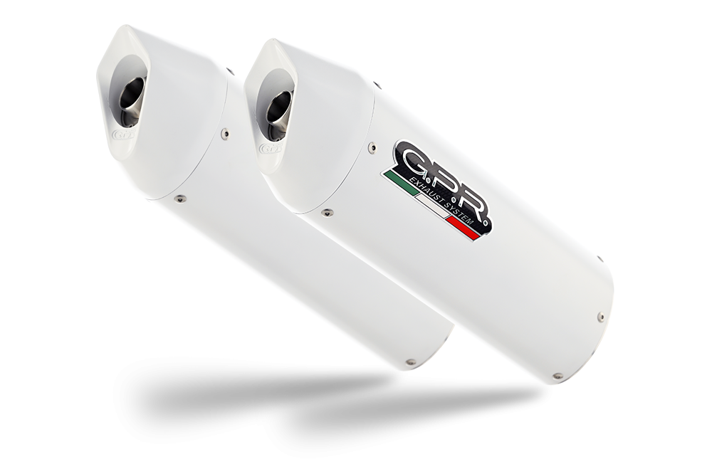 Exhaust compatible with Ktm Superduke 990 - R ( LC8) 2004-2012, Albus Ceramic, Dual Homologated legal slip-on exhaust including removable db killers, link pipes and catalysts 
