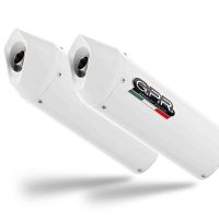 Exhaust compatible with Ktm Supermoto Smr 990 2008-2012, Albus Ceramic, Dual Homologated legal bolt-on silencers including removable db killers 