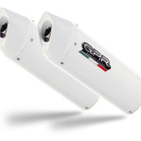 Exhaust compatible with Bmw K 1600 Gt 2010-2016, Albus Ceramic, Dual Homologated legal slip-on exhaust including removable db killers and link pipes 