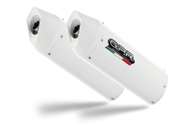 Exhaust compatible with Bmw K 1600 Gt 2010-2016, Albus Ceramic, Dual Homologated legal slip-on exhaust including removable db killers and link pipes 