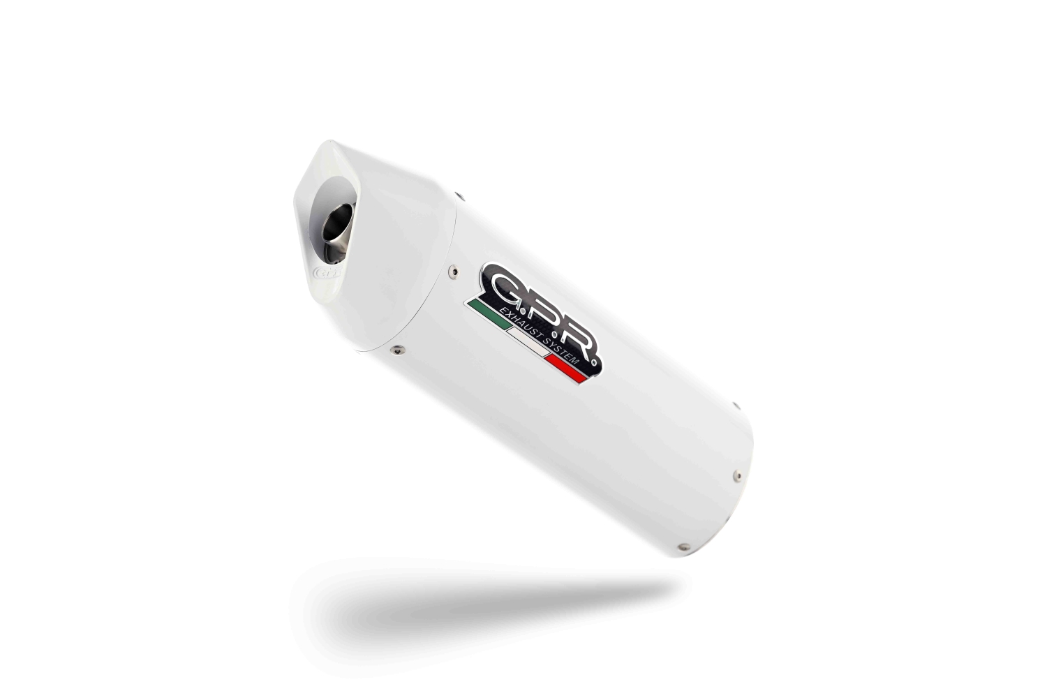 Exhaust compatible with Fantic Motor XEF 125 2025-2026, Albus Ceramic, Slip-on exhaust legal for UK and non-EU markets including link pipe and removable db killer 