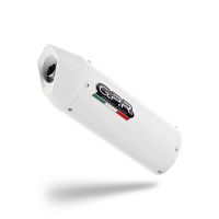 Exhaust compatible with Fantic Motor XEF 125 2025-2026, Albus Ceramic, Slip-on exhaust legal for UK and non-EU markets including link pipe and removable db killer 