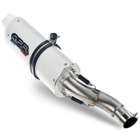 Exhaust compatible with Bmw R 1200 R 2015 Lc 2017-2019, Albus Evo4, Homologated legal slip-on exhaust including removable db killer and link pipe 