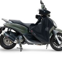 Exhaust compatible with Piaggio Beverly 300 I.E. ABS - S - Police 2016-2020, Furore-X Scooter, Homologated legal full system exhaust, including removable db killer and catalyst 
