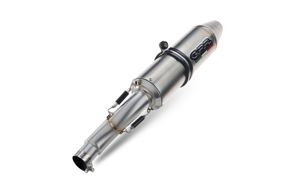 Exhaust compatible with Can Am Outlander 650 2013-2023, Deeptone Atv, Homologated legal slip-on exhaust including removable db killer and link pipe 