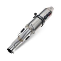 Exhaust compatible with Can Am Outlander 650 2013-2023, Deeptone Atv, Homologated legal slip-on exhaust including removable db killer and link pipe 