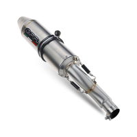 Exhaust compatible with Yamaha Raptor 660 2000-2005, Deeptone Atv, Homologated legal full system exhaust, including removable db killer 