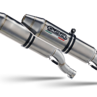 Exhaust compatible with Kawasaki Kfx 700 2004-2011, Deeptone Atv, Homologated legal full system exhaust including dual silencers and removable db killers 