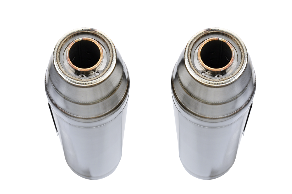 Exhaust compatible with Triumph Scrambler 900 2006-2014, Deeptone Inox, Dual Homologated legal slip-on exhaust including removable db killers and link pipes 