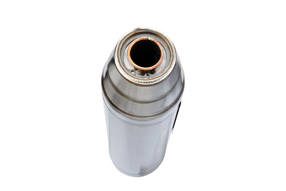 Exhaust compatible with Fantic Motor XEF 125 2025-2026, Deeptone Inox, Slip-on exhaust legal for UK and non-EU markets including link pipe and removable db killer 