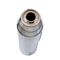 Exhaust compatible with Polaris RZR 200 2022-2025, Deeptone Inox, Homologated legal full system exhaust, including removable db killer 