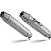 Exhaust compatible with Honda Hornet 900 - Cb 900 F 2002-2005, Deeptone Inox, Dual Homologated legal slip-on exhaust including removable db killers and link pipes 